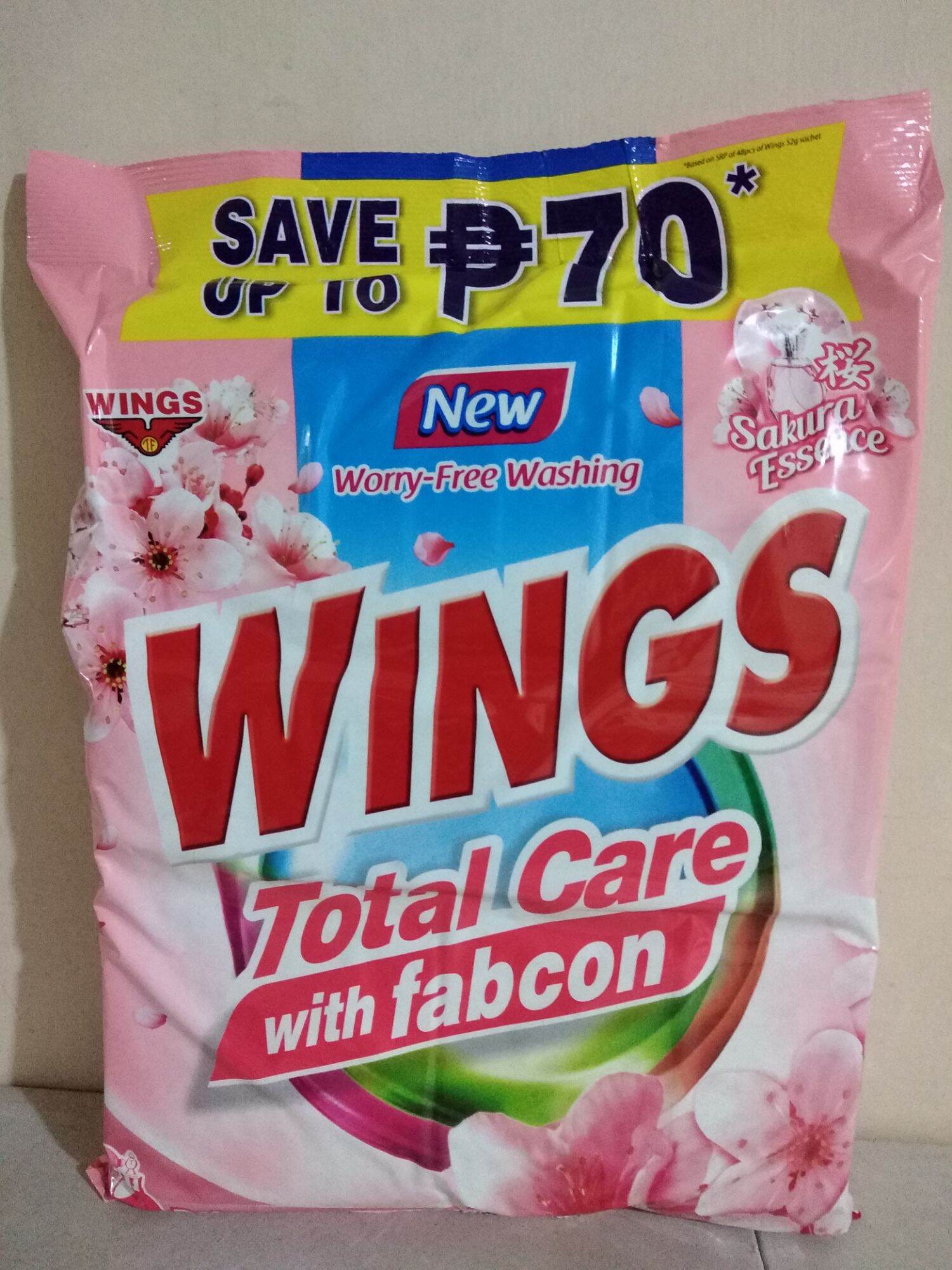 Wings Total Care with Fabcon Powder Detergent 2.25kg Lazada PH