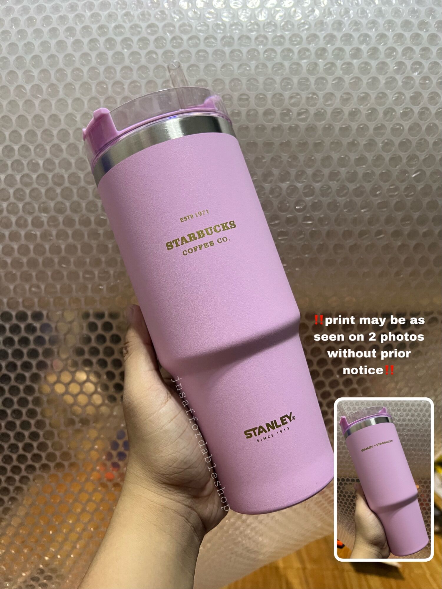 Starbucks + Stanley Collaboration 900ml Tumbler with Straw and box