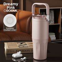 BIZE | Ceramic Lining Insulated Aesthetic Large Capacity Water Cup