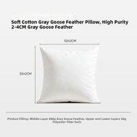 SNOWMAN | Sleek Three-layer Goose Feather Sofa Pillow Square