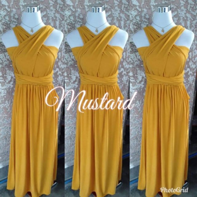 Mustard 2024 infinity dress