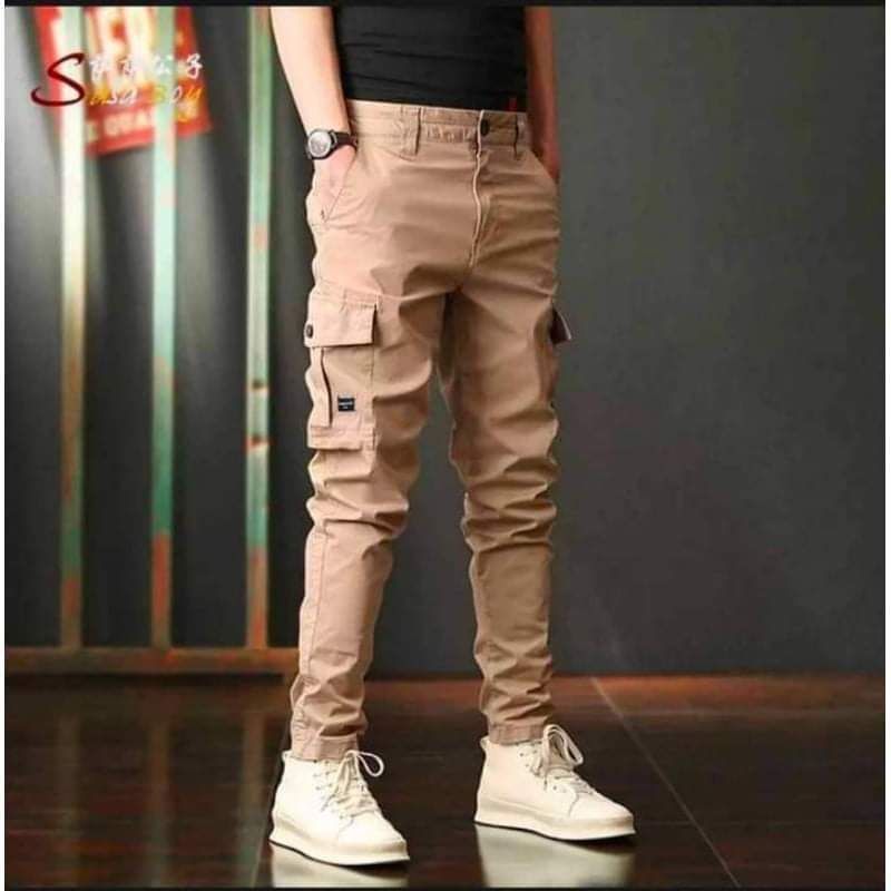 Khaki 2.0 Stacked Cargo Pants – Iridium Clothing Co