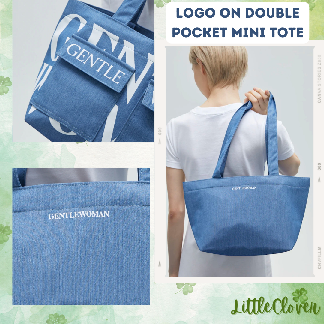 【GENTLEWOMAN】LOGO ON DOUBLE POCKET MINI TOTEトートバッグ GENTLEWOMAN Logo on Double Pocket Mini Tote | LOBeauty