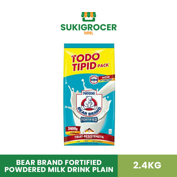 Bear Brand Fortified Powdered Milk Drink Plain 2.4kG | Lazada PH