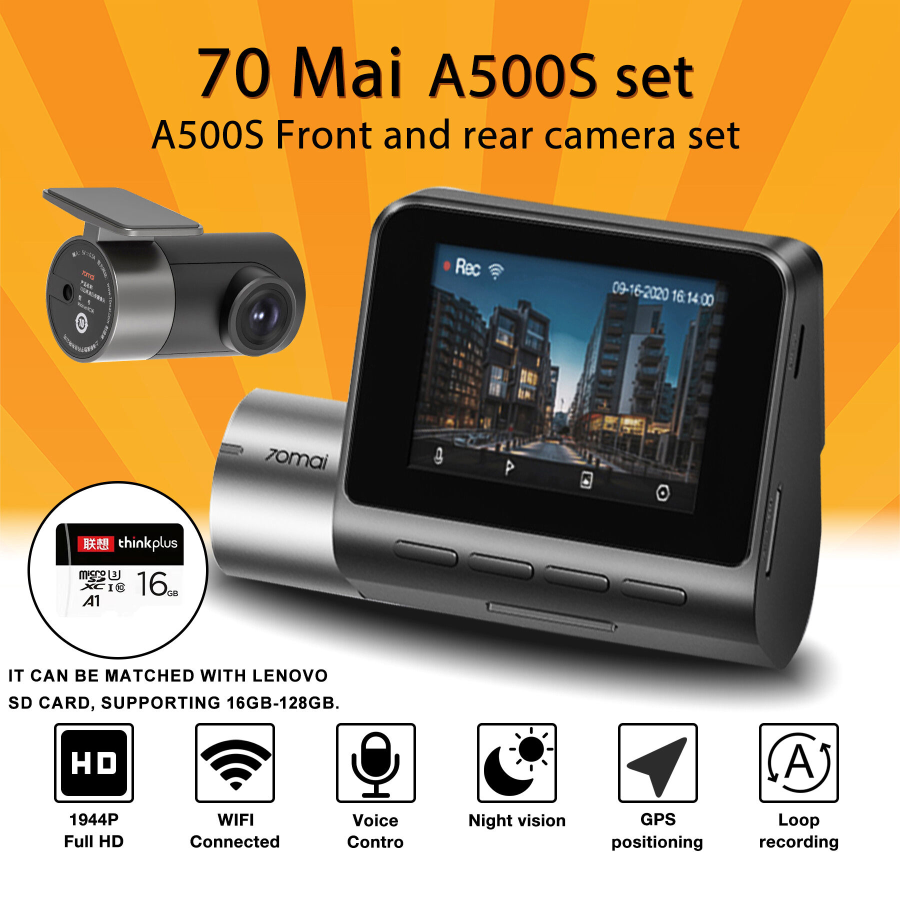 Mai Smart Dash Cam Pro Plus Mai Plus A S Car Dvr Built In Gps P Speed Coordinate