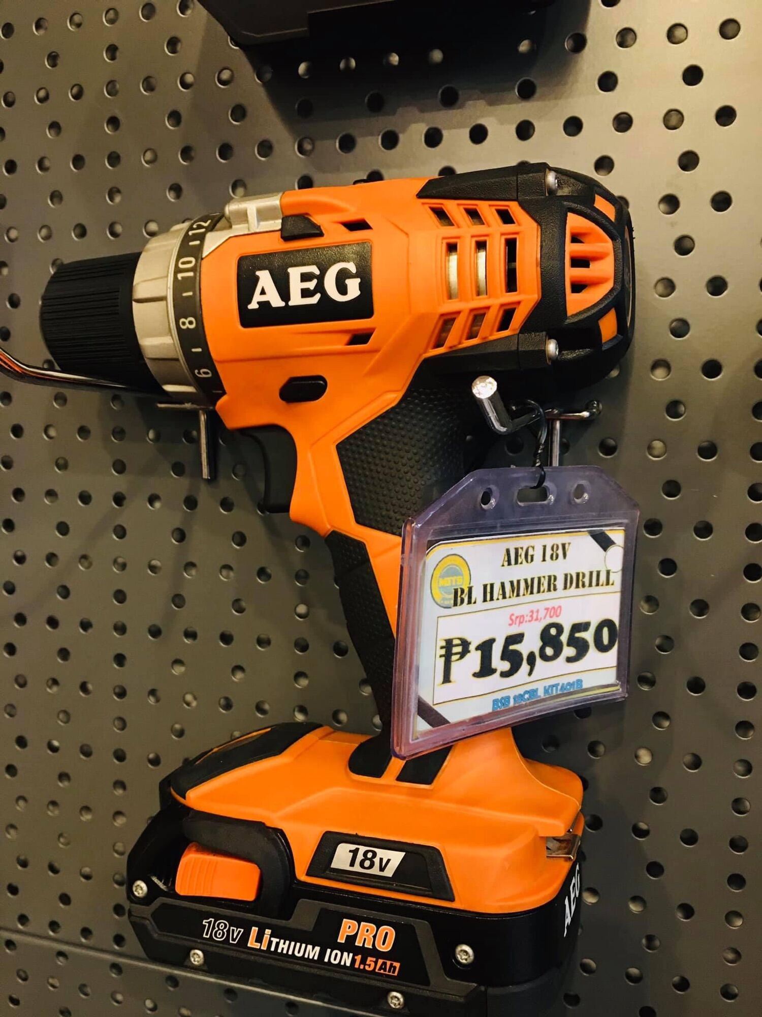 AEG CORDLESS BRUSHLESS HAMMER DRILL