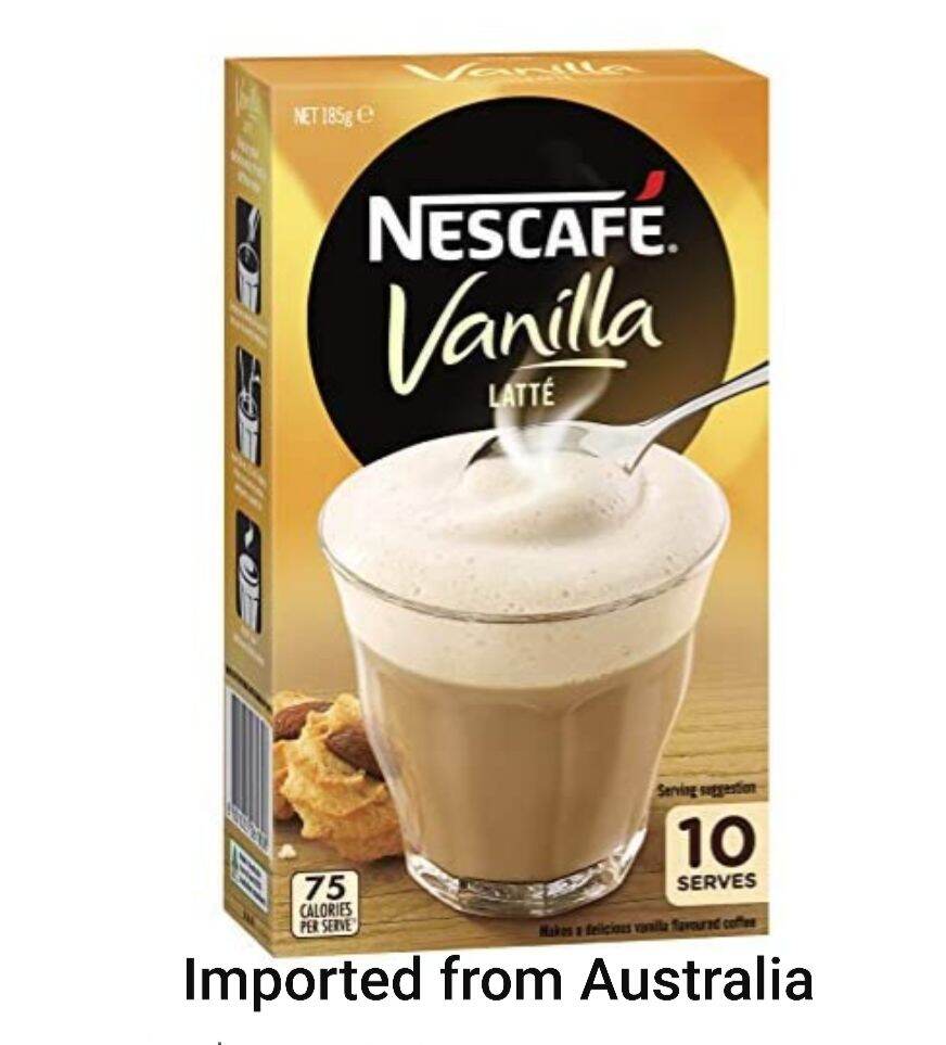 Nescafe Vanilla Latte Coffee Sachets 10pack (Imported from Australia ...