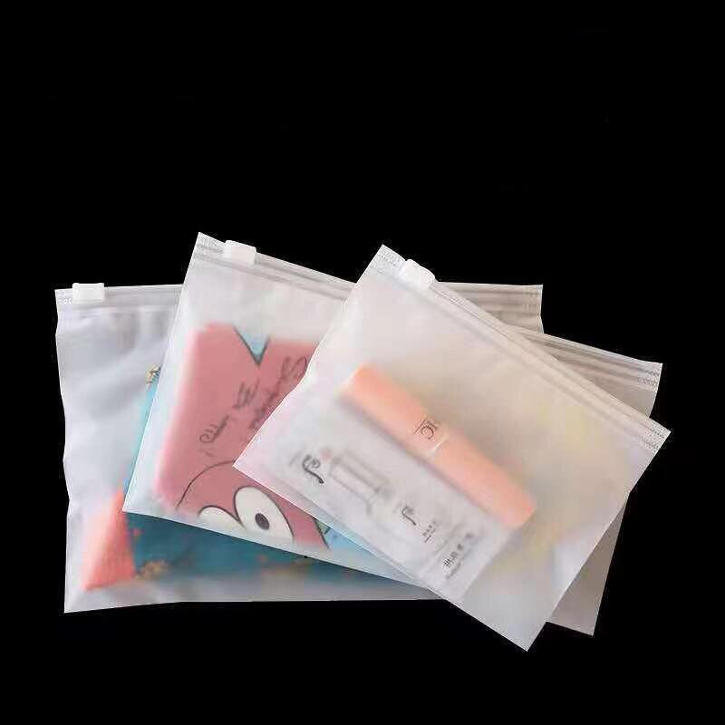 Self Sealing Bag, Horizontal Frosted Zipper Bag, Clothing Packaging Bag, CPE Packaging Bag, CPE Frosted Bag. 