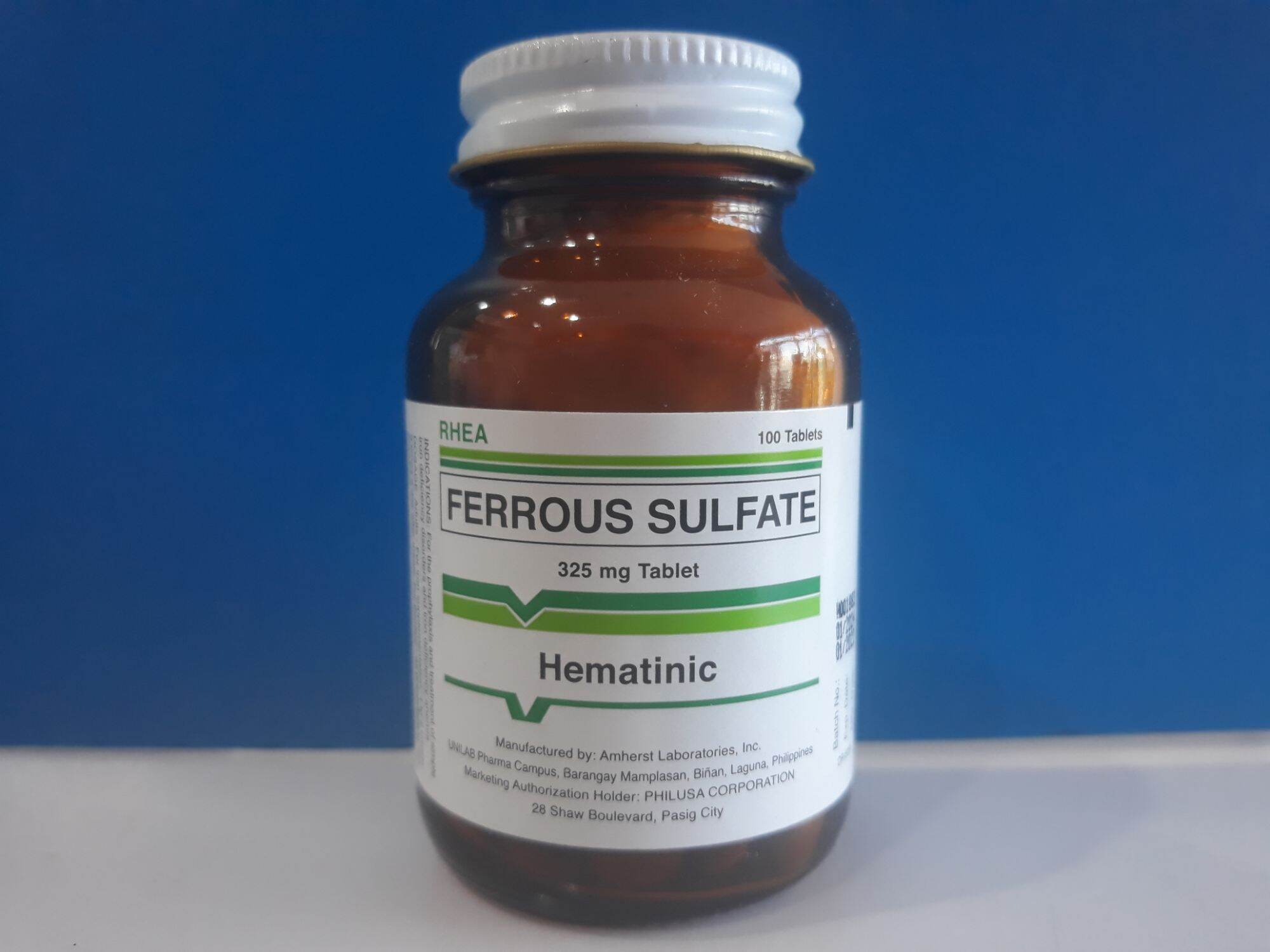 Ferrous Sulfate Tablet Rhea 100pcs Lazada Ph