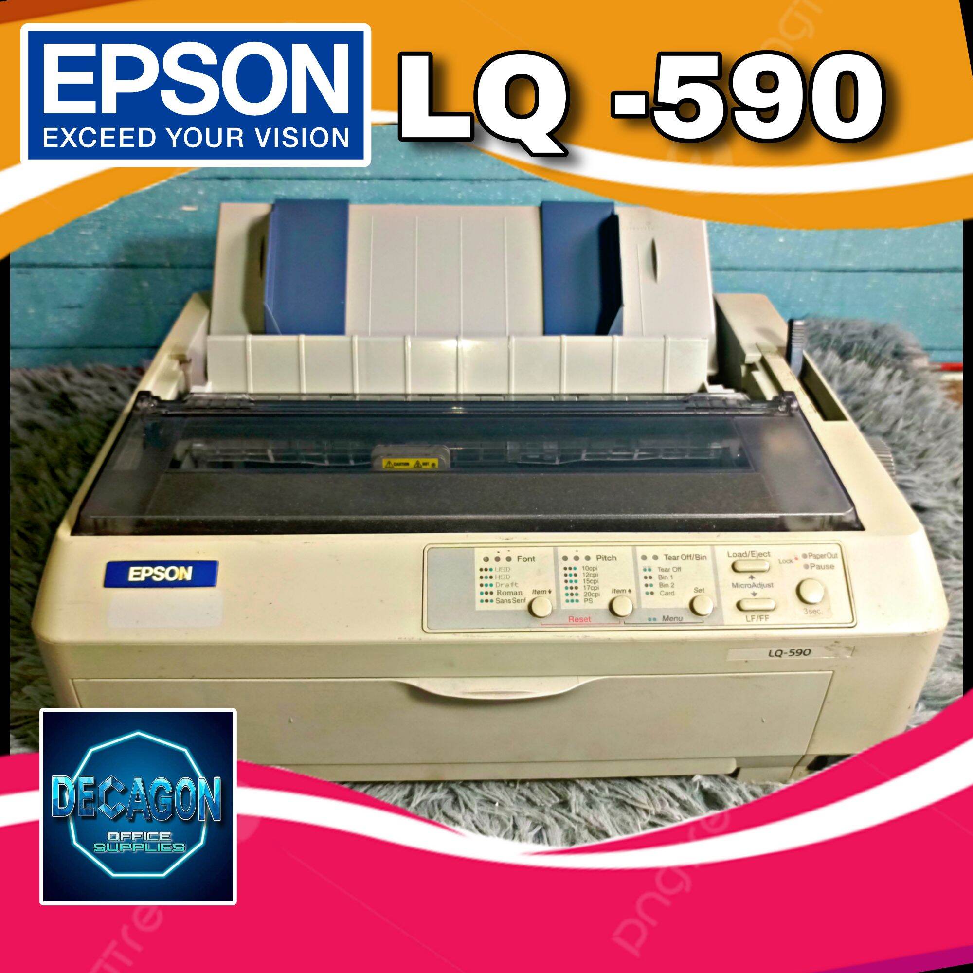 EPSON LQ590 DOT MATRIX PRINTER COMPLETE SET Lazada PH