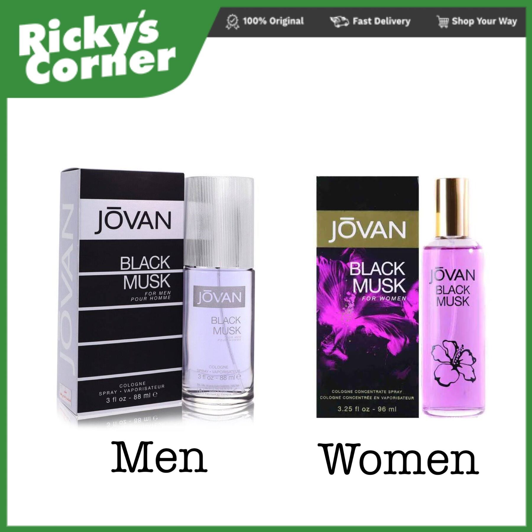 Jovan black musk women and women 88 ml SOLD PER PIECE