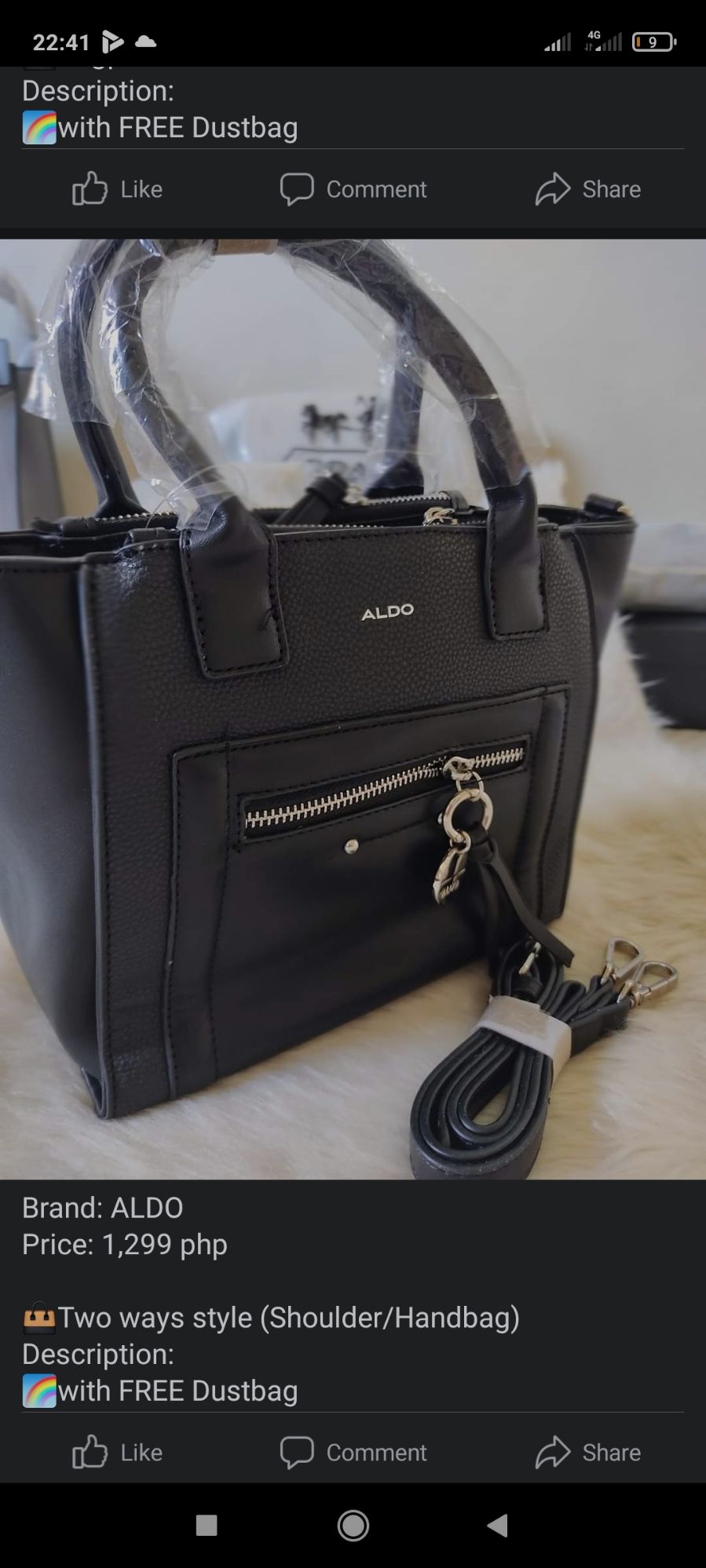 AUTHENTIC ALDO BOX BAG (PALE PINK) AL052, Women's Fashion, Bags & Wallets,  Purses & Pouches on Carousell