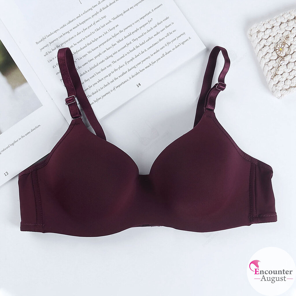 Autumn New Design Thin Bra Cup B/C Simple Solid Color Push Up Bra