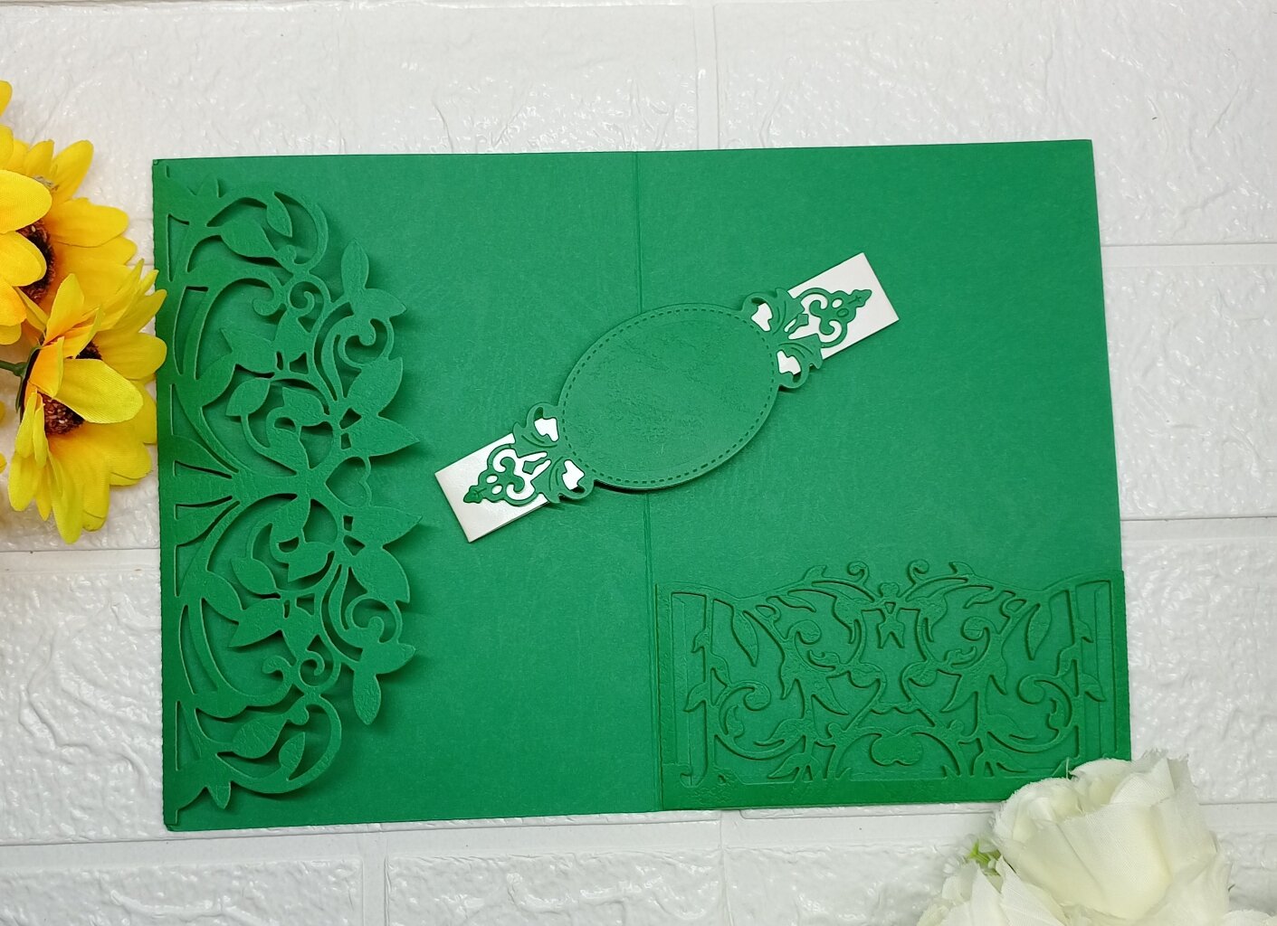 Invit Cover JCA 5R 5inch*7inch 💖 LOVELY💖 /trifold design/ invitation cover for ...