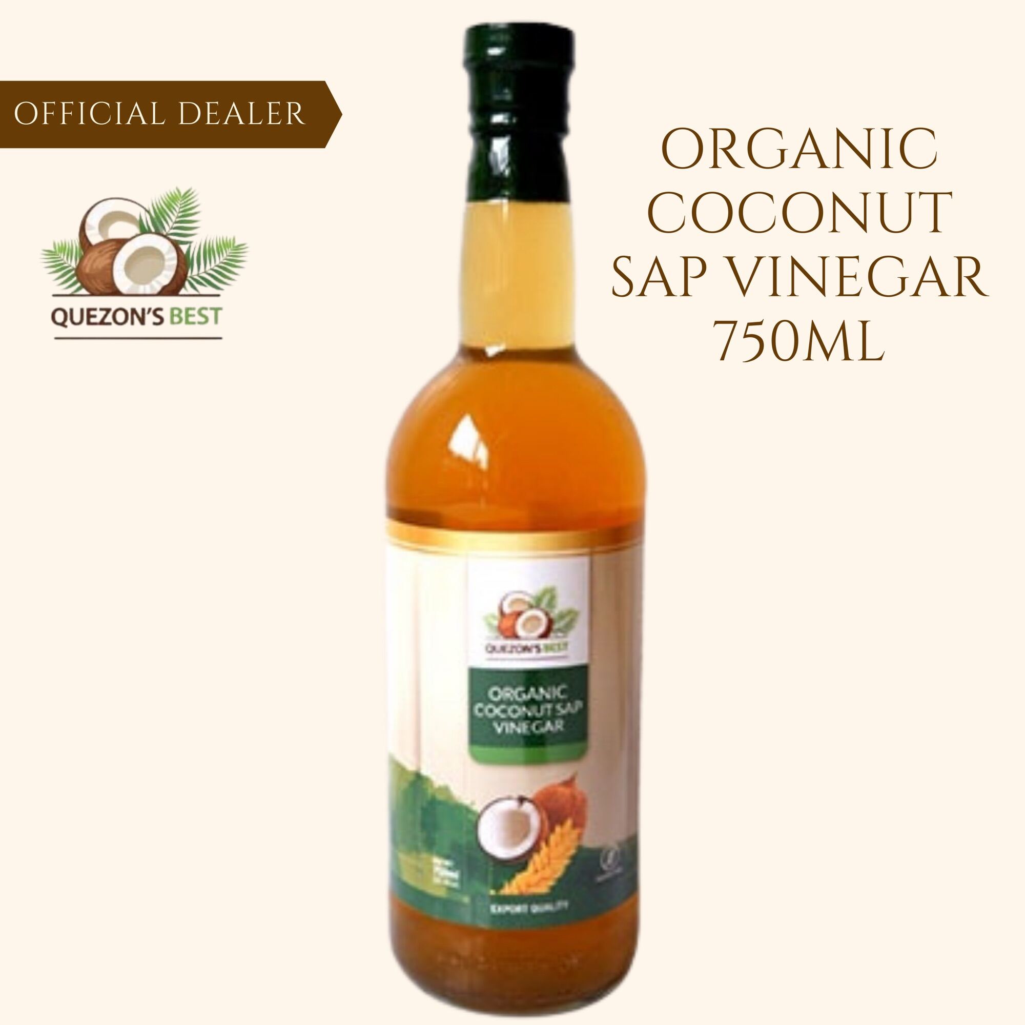 Quezons Best Organic Coconut Sap Vinegar 750ml Lazada Ph