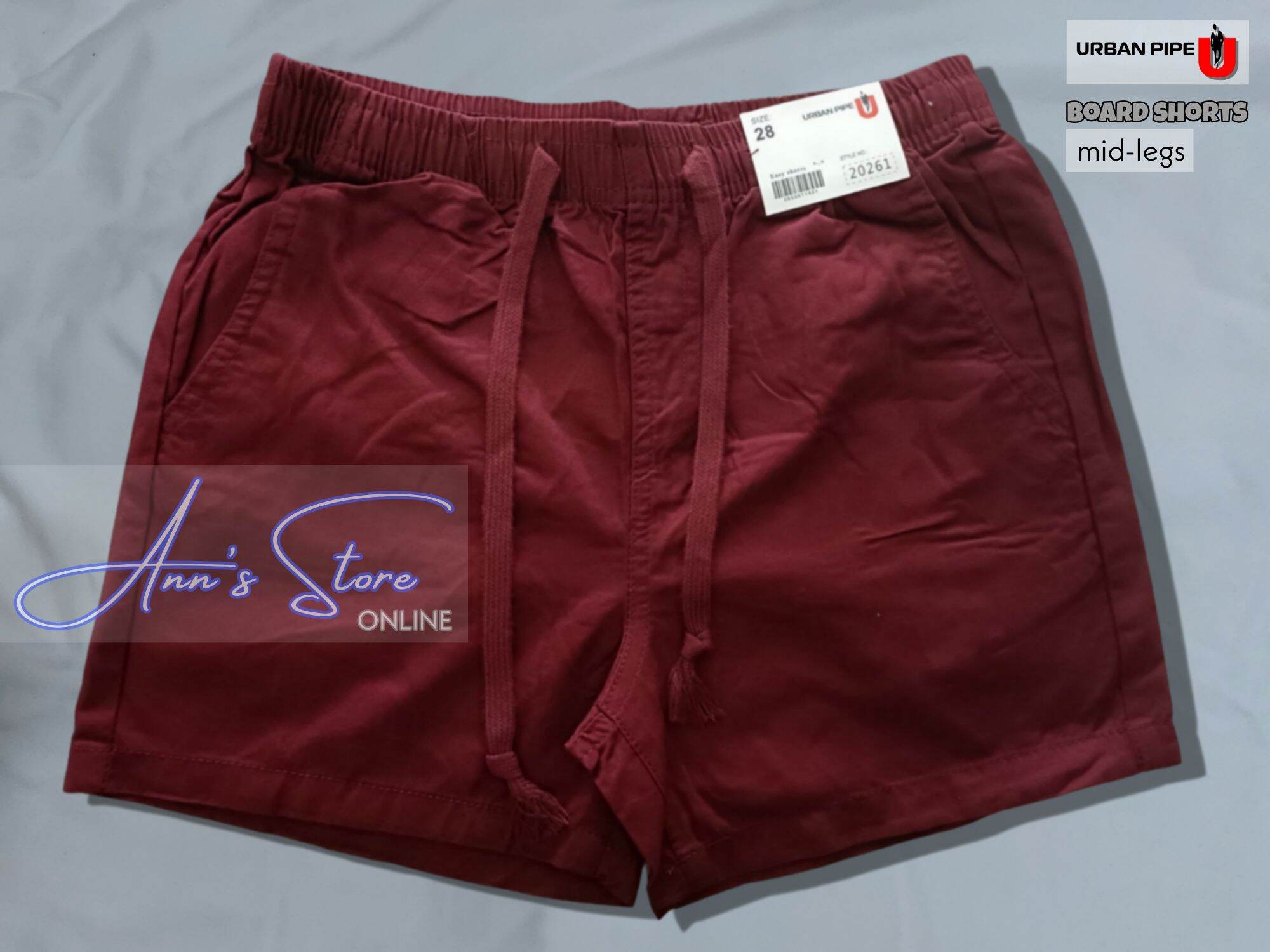 URBAN PIPE board shorts for men, mid-legs designs, matibay at pang