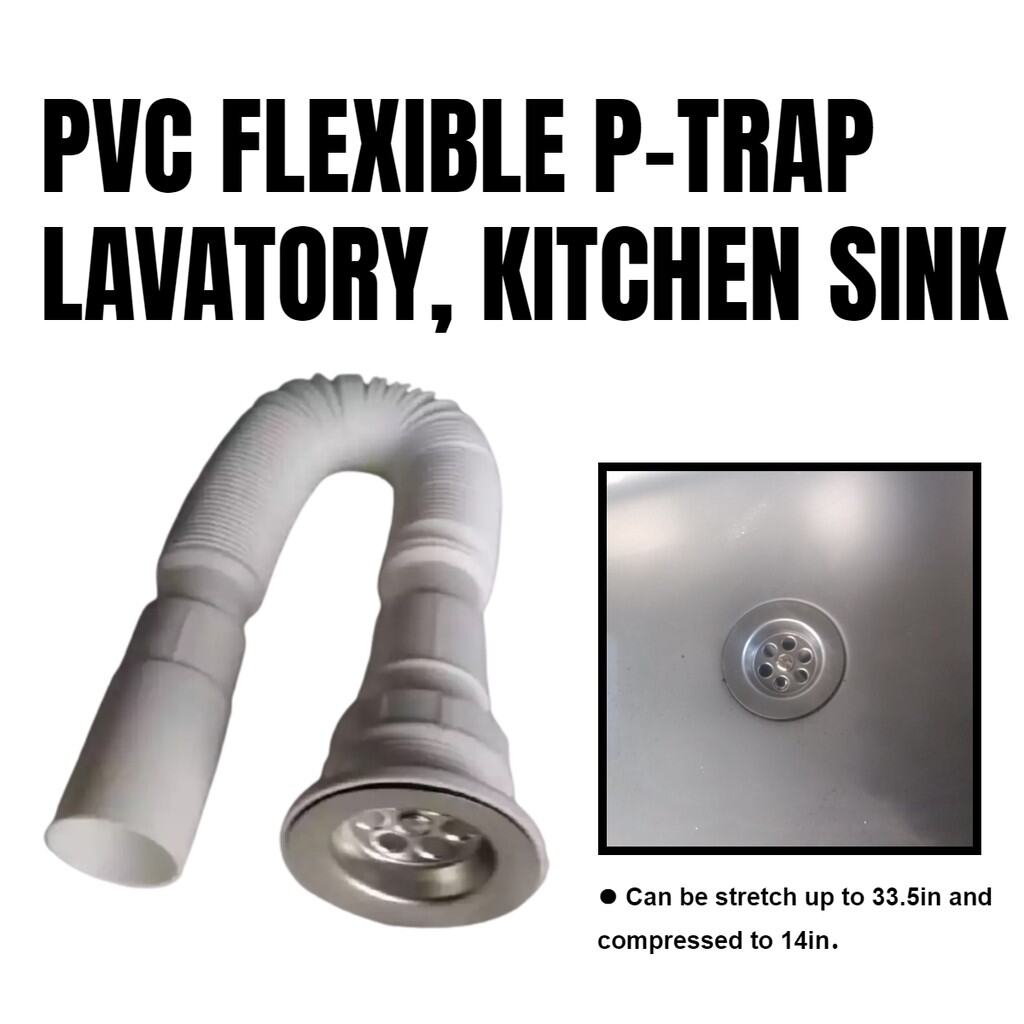Frexible Plastic PTrap Lavatory and Kitchen Sink 1 1/4 In. Lazada PH