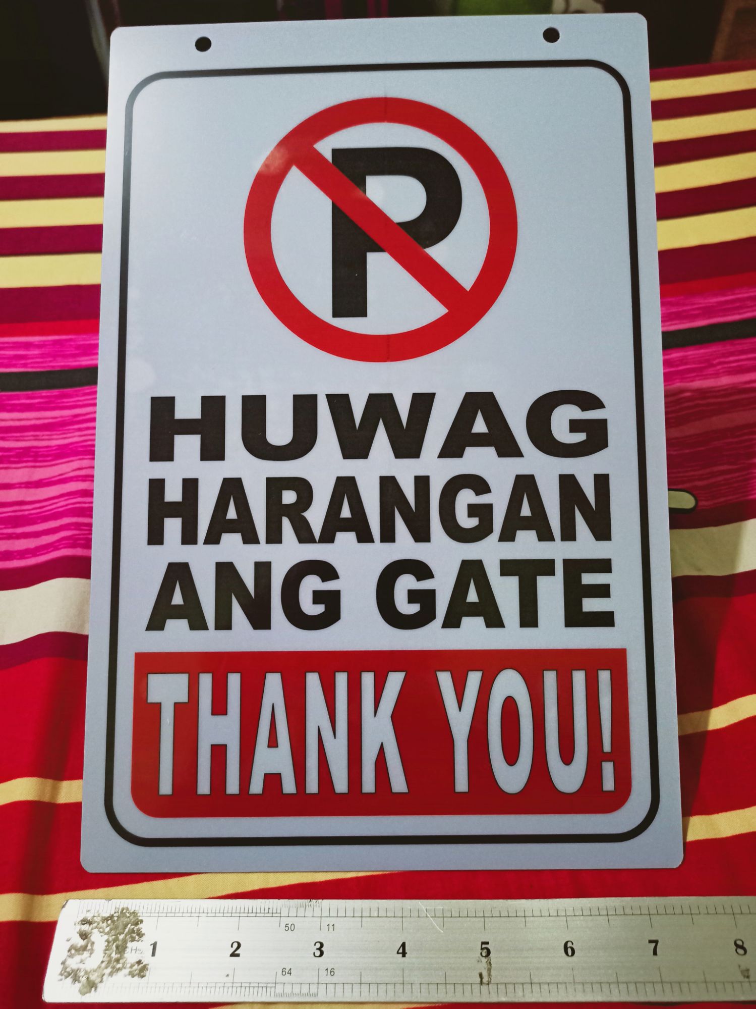 Huwag Harangan Ang Gate Pvc Signage Like Atm And Id 78x11 Inches Lazada Ph 1645