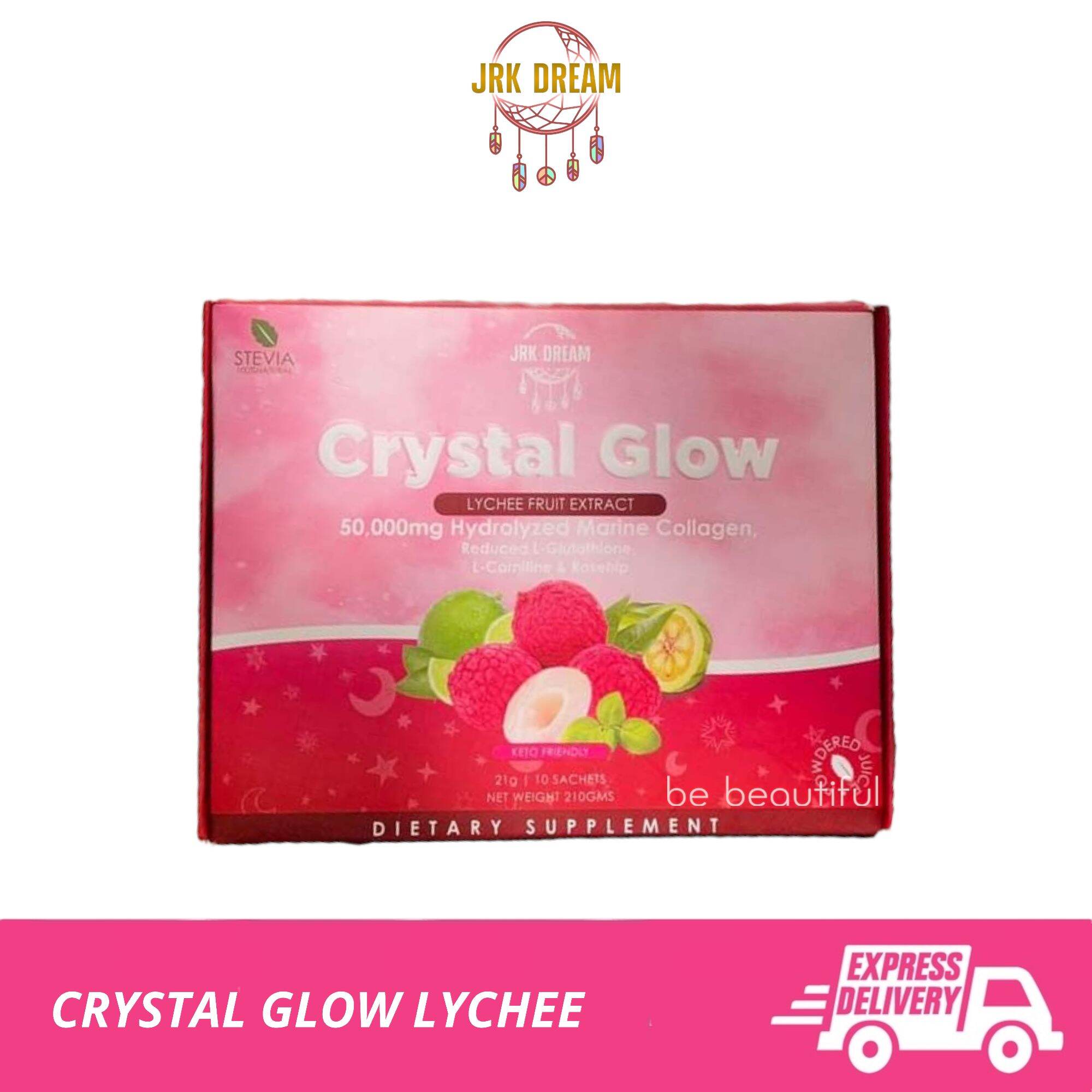 Crystal Glow Collagen Drink Crystal Glow Lychee Crystal Glow White
