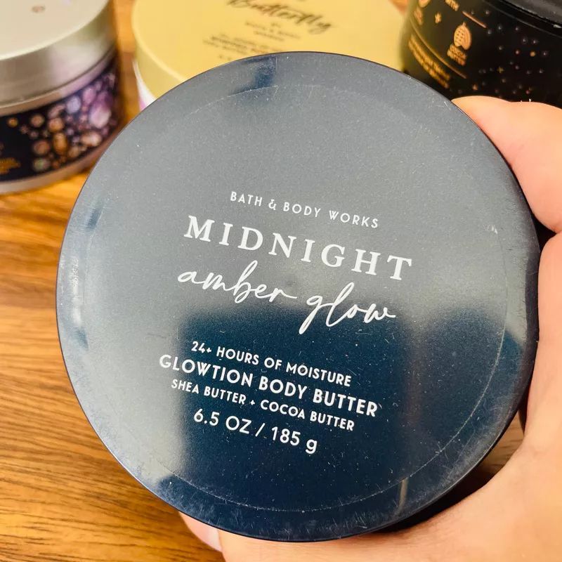 Midnight Amber Glow Glowtion Body Butter With Shea Butter + Cocoa Butter -  6.5 oz / 185 g
