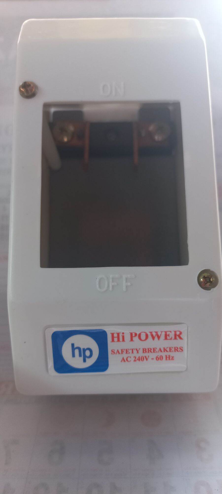 HP Safety breaker box enclosure only for 2 pole bolt on and plug in
