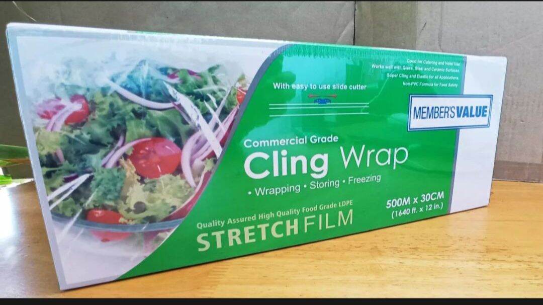 Member's Value Commercial Grade Cling Wrap 500m x 30cm Lazada PH