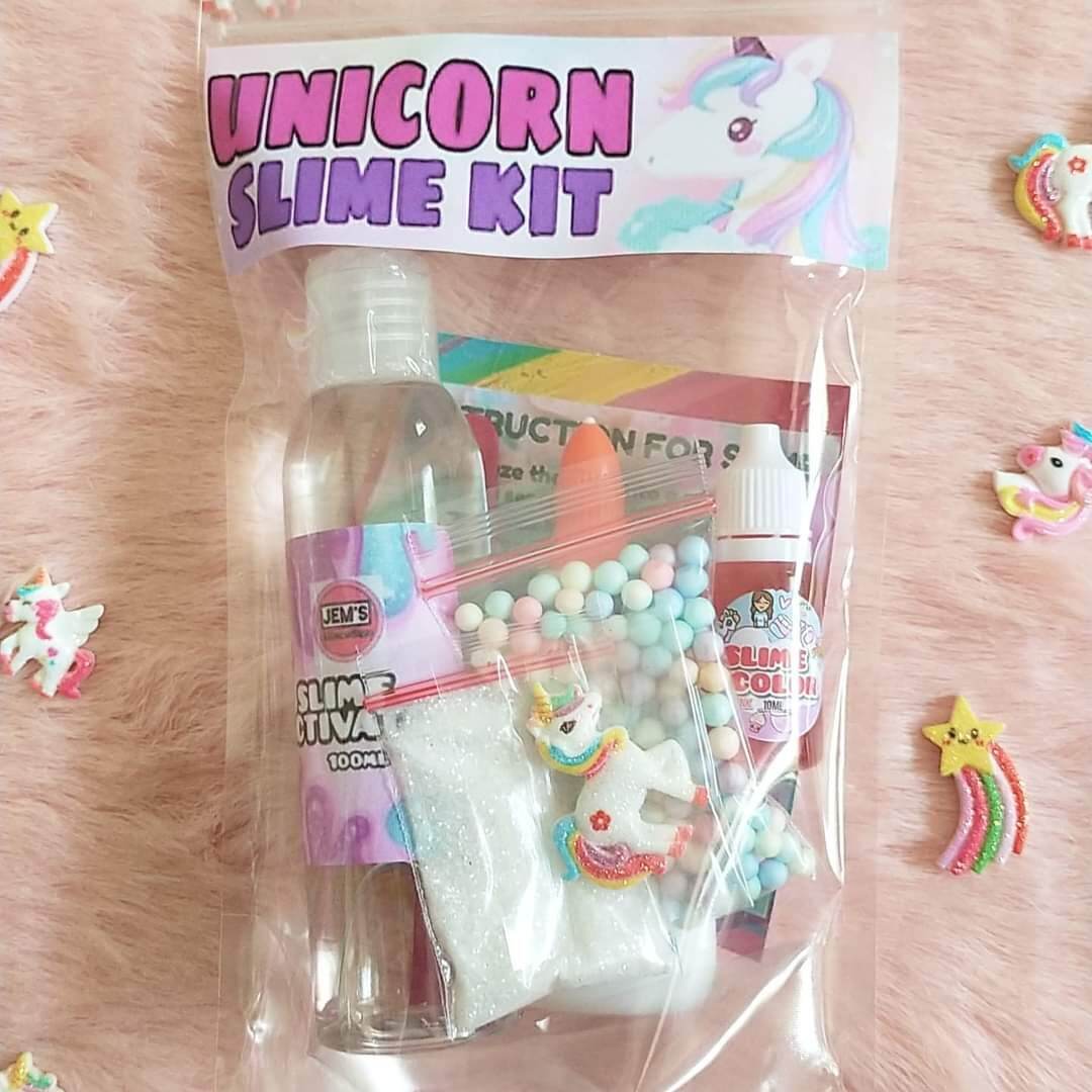 Unicorn w/ sugar cereal slime kit