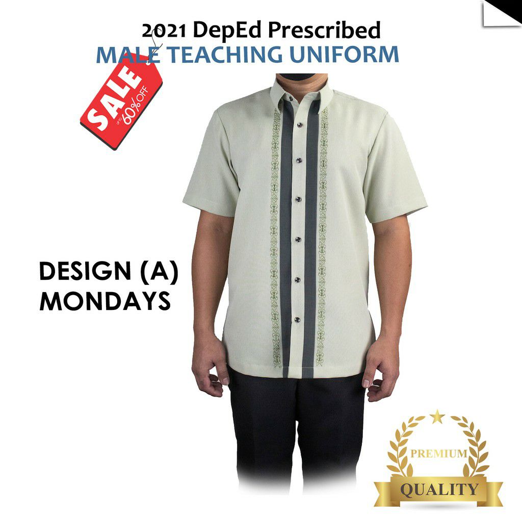 DepEd 2022&2023 School Teaching Uniform For Male On Monday Tuesday ...