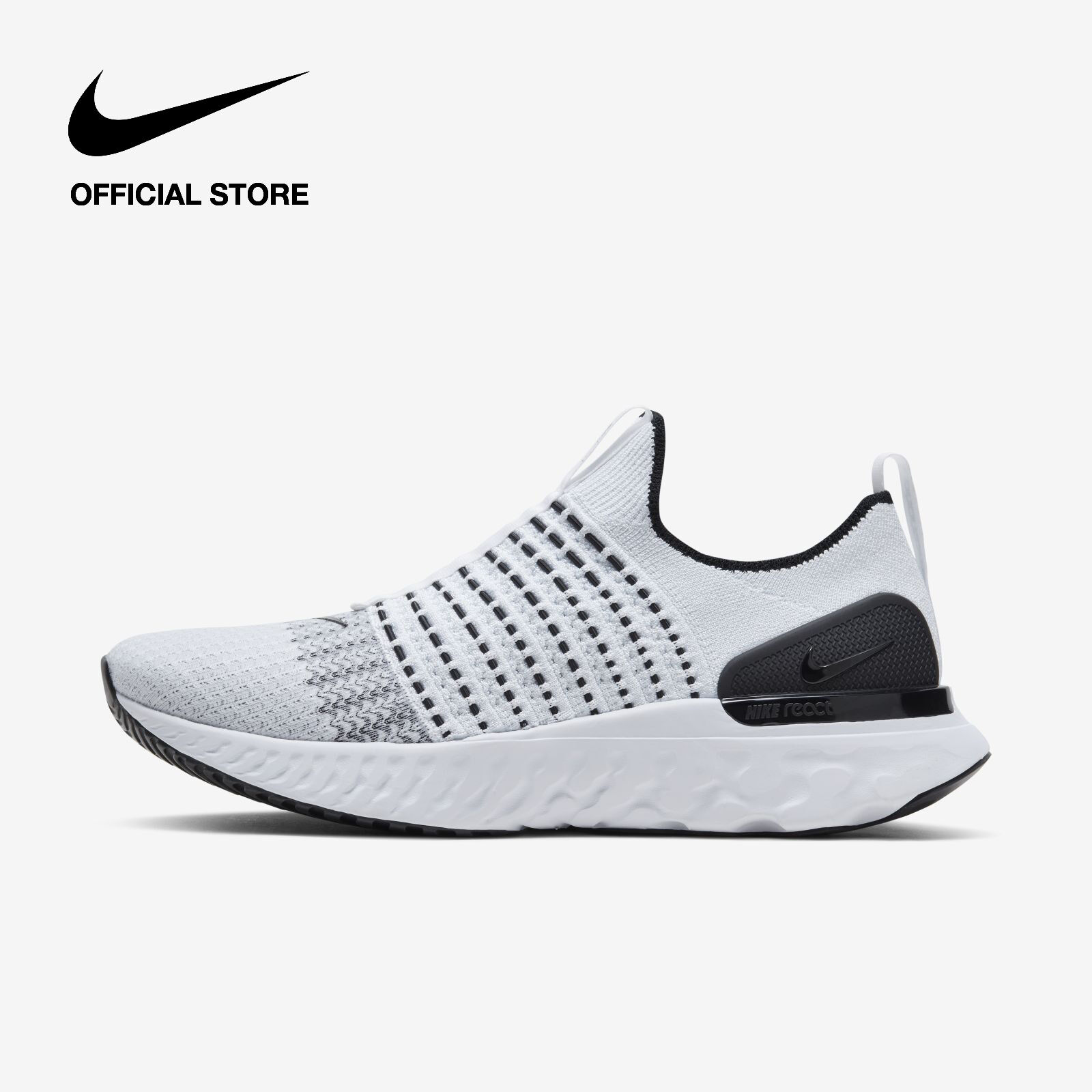 epic react flyknit 2 triple white