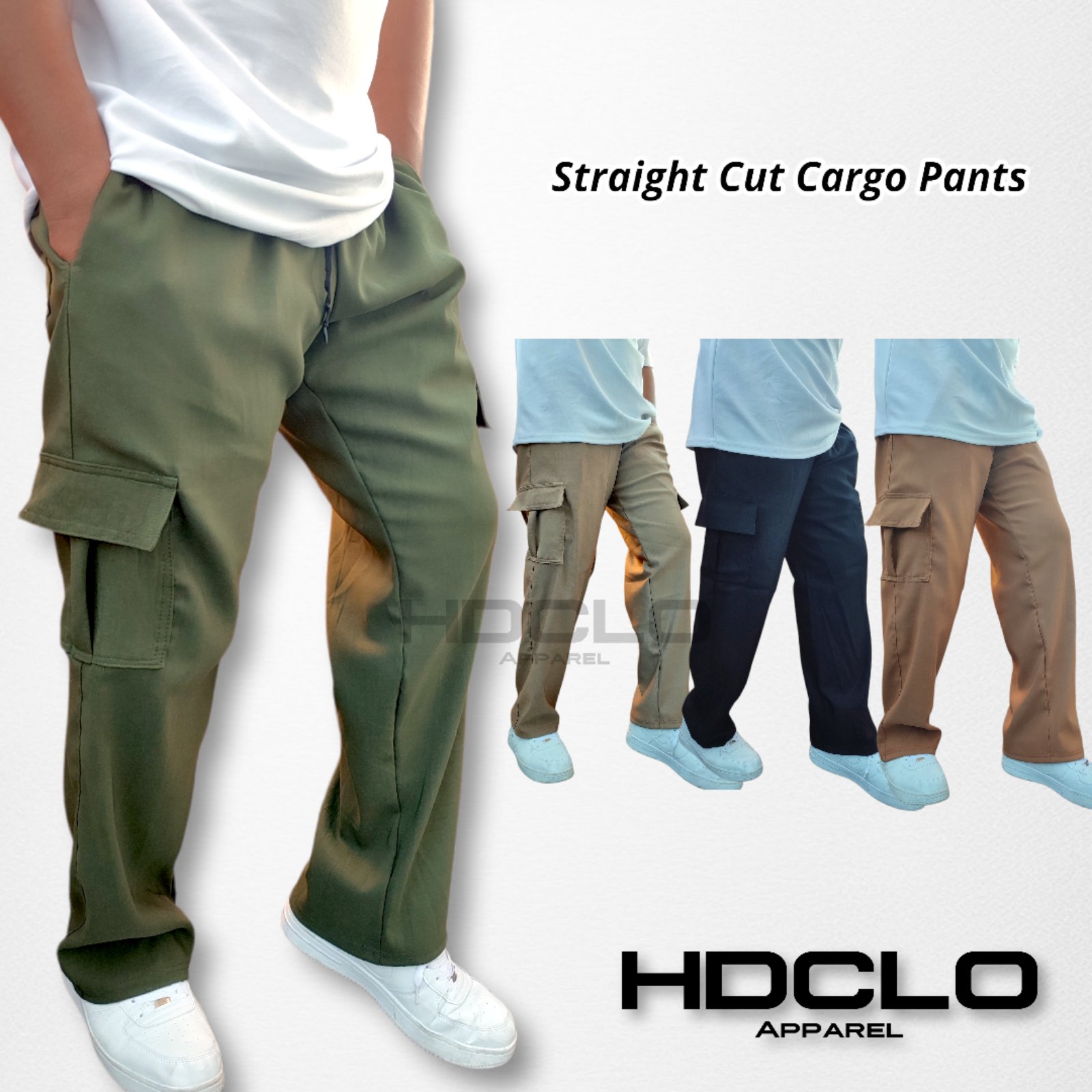Straight Cut Cargo Pants