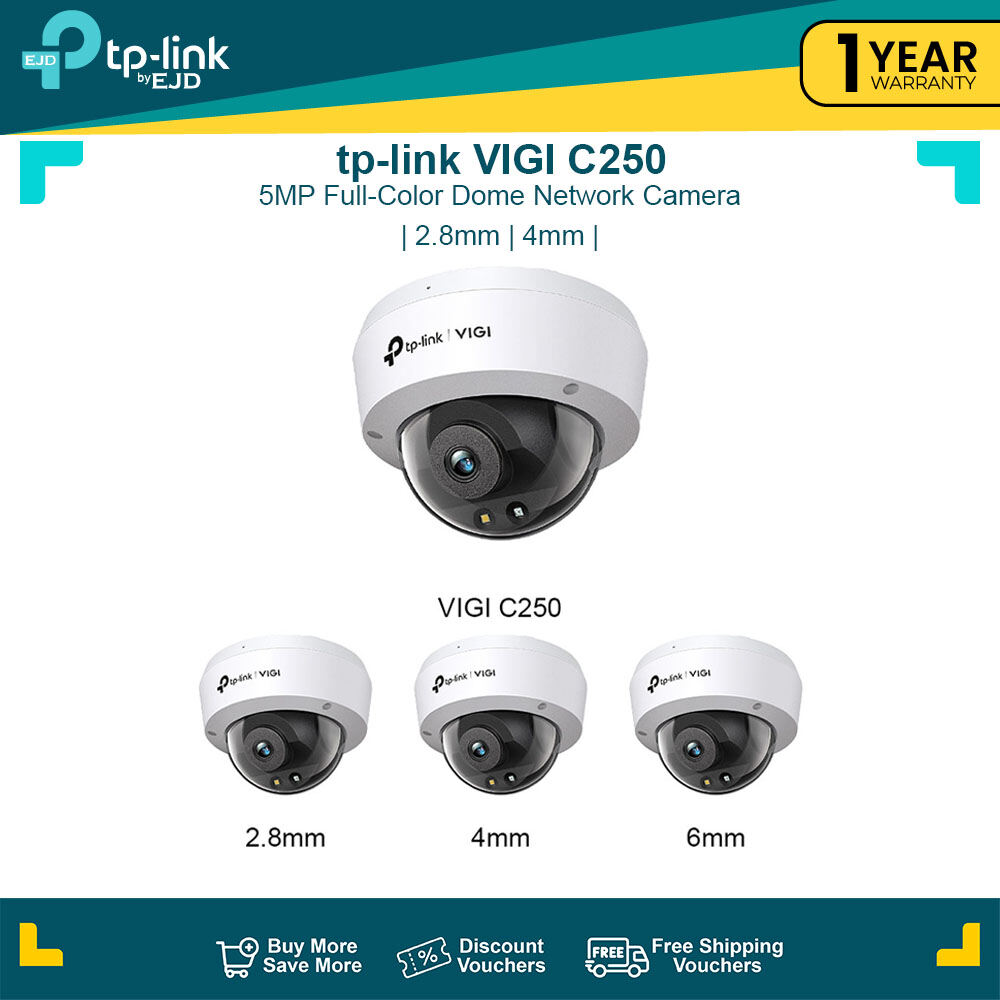 TP-LINK VIGI C250 (4mm) 5MPドーム型 2台セット VIGI C250 | VIGI