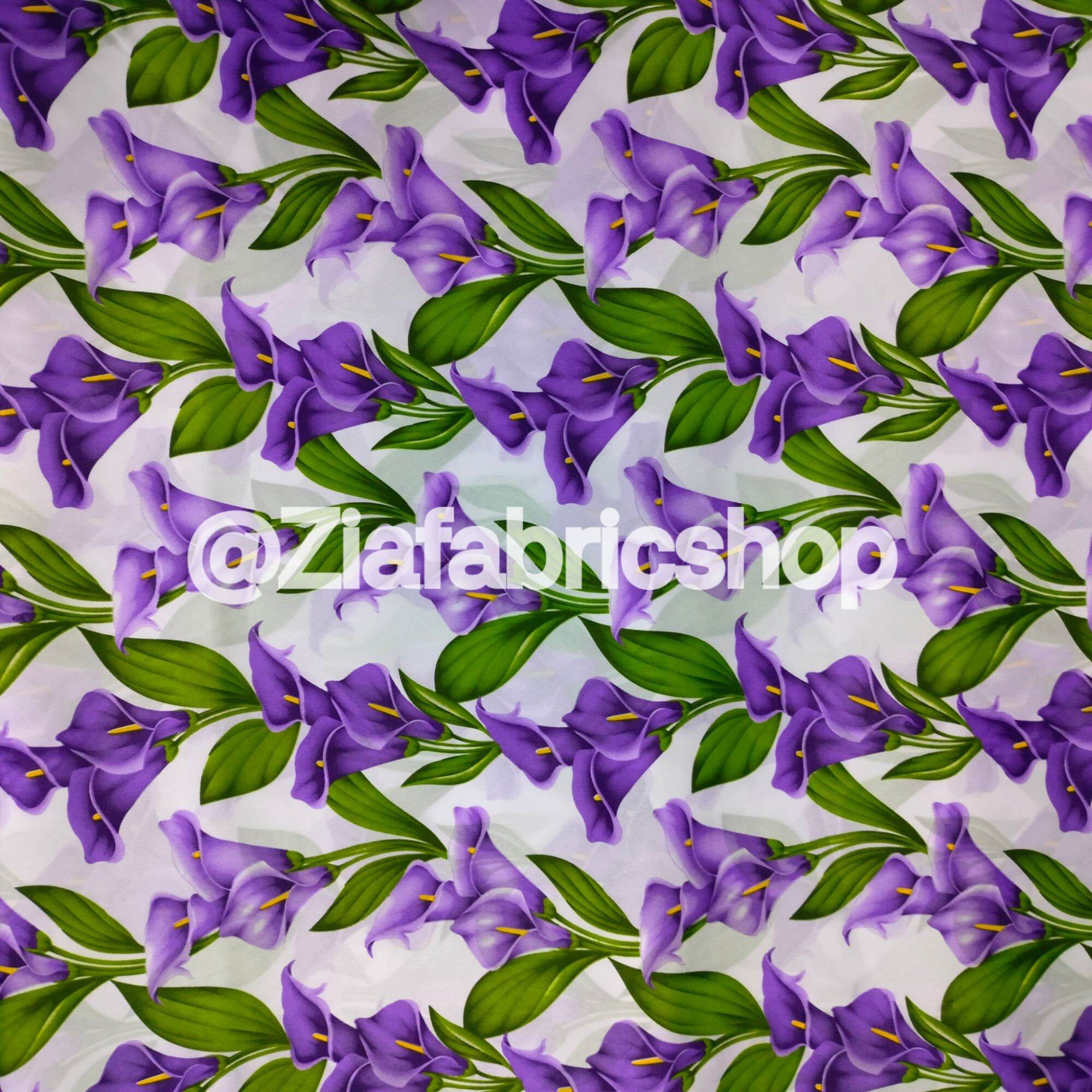 GEENA PRINTED • QUEENIE • 60 WIDTH • SILK • PONGEE • SOLD PER YARD • TELA NA PANG KURTINA