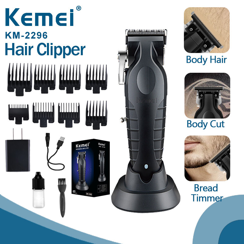 Kemei Rechargeable Hair Clipper for Bald Head Haircuts