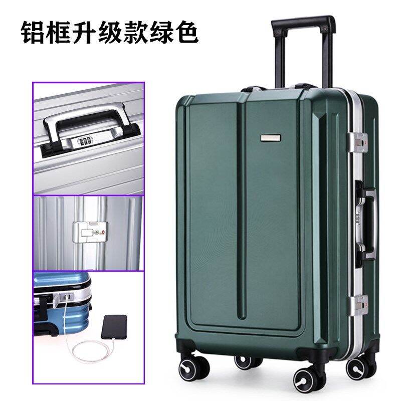 Official Business Aluminum Frame Trolley Case Men's 24-Inch Luggage ...