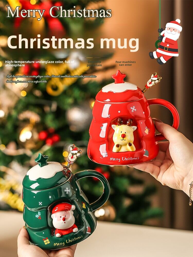 Product photo of Mr.Snail Christmas Ceramic Mug from its Lazada listing