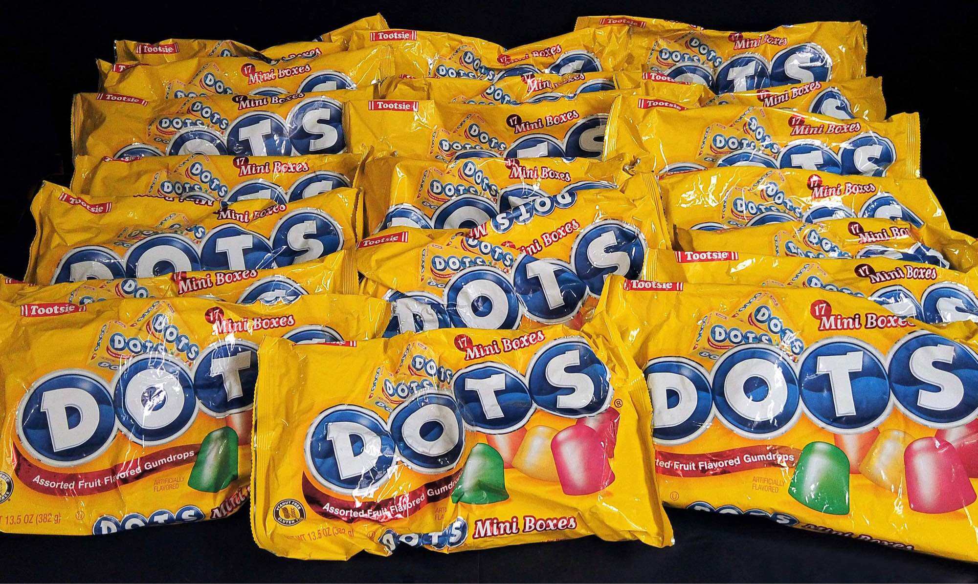 Dots Gumdrops, Assorted Fruit Flavored - 17 mini boxes, 13.5 oz