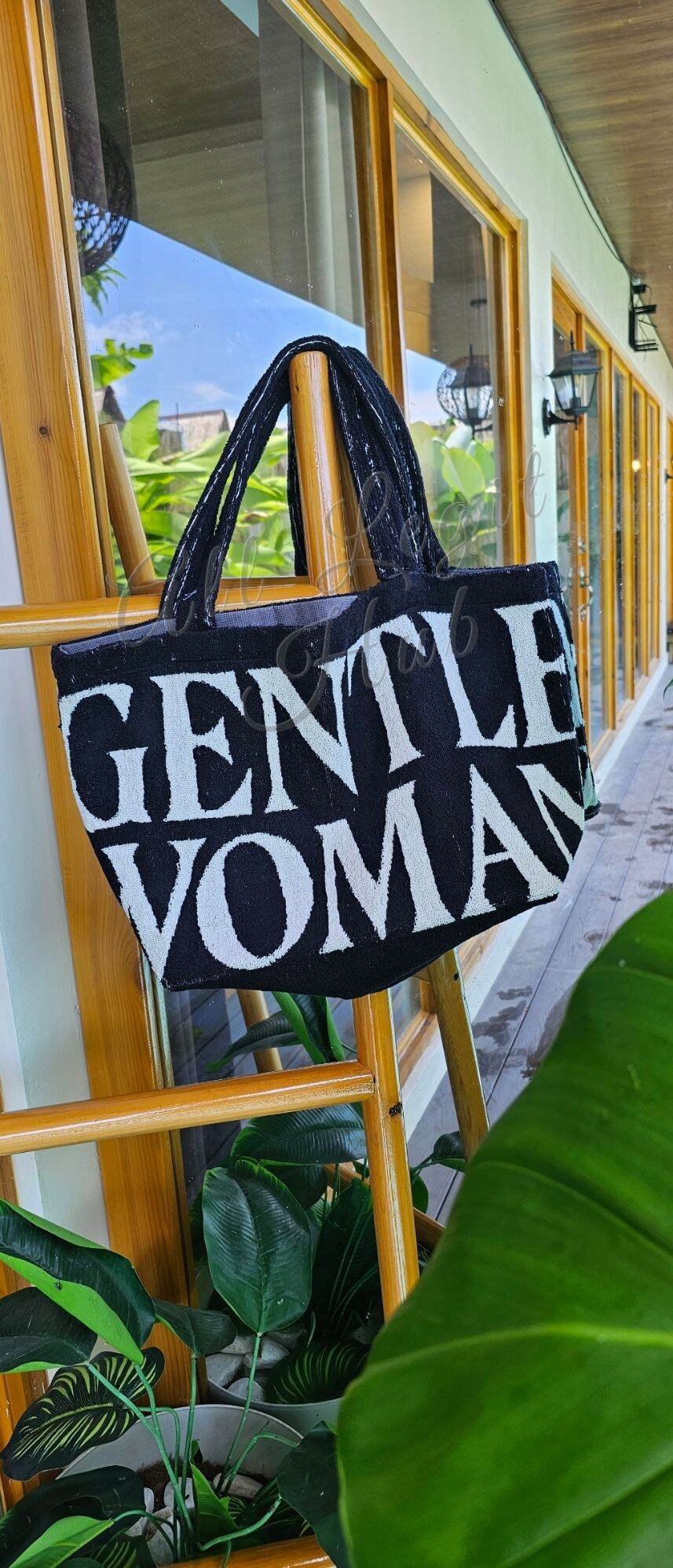 Gentlewoman GW Terry Tote Bag : Black / Original Gentlewoman