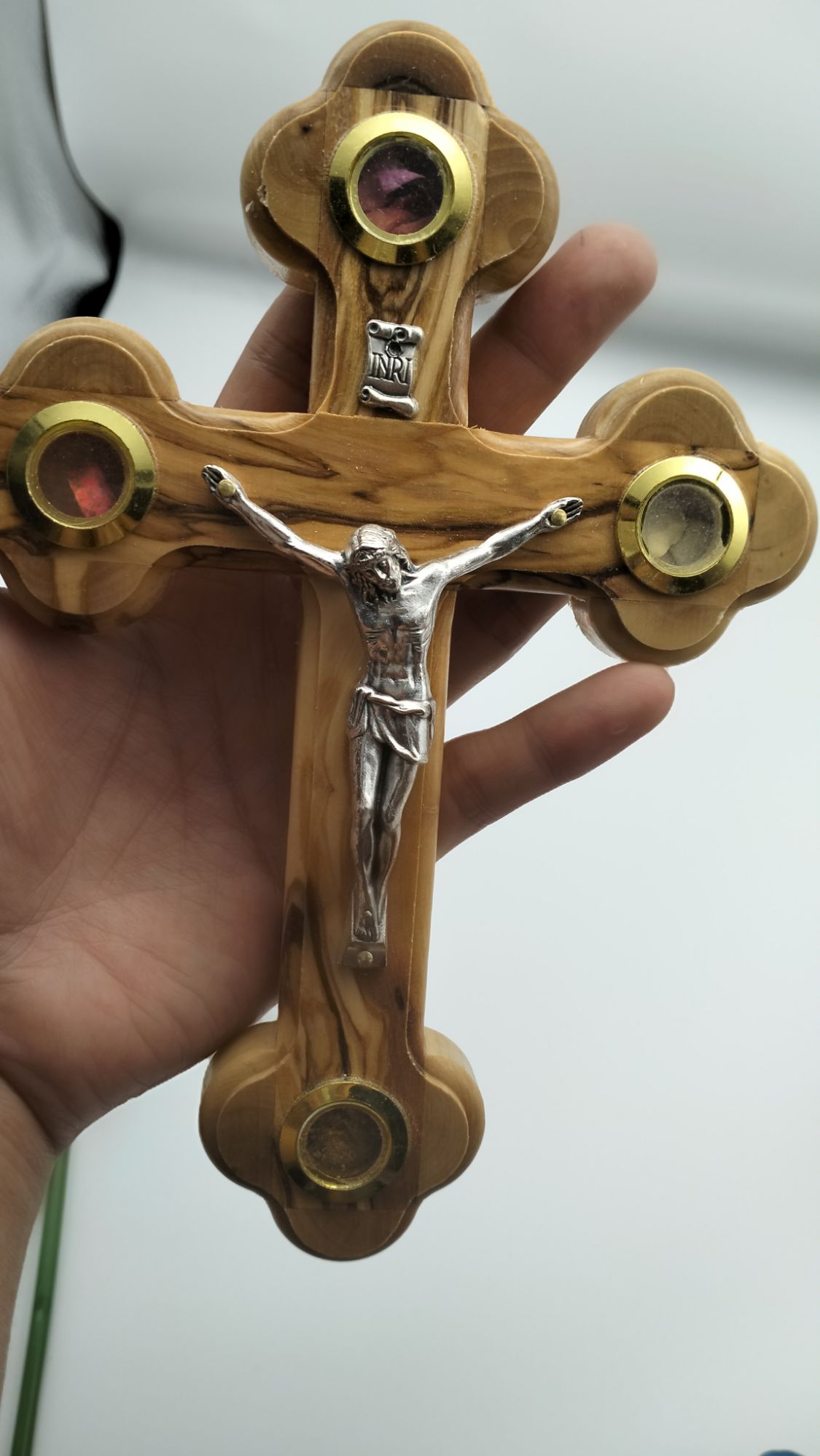 Catholic Holy Land Elements Kit with Wooden Crucifix
