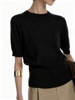 GUWEIROU | Crop Waist T-Shirt