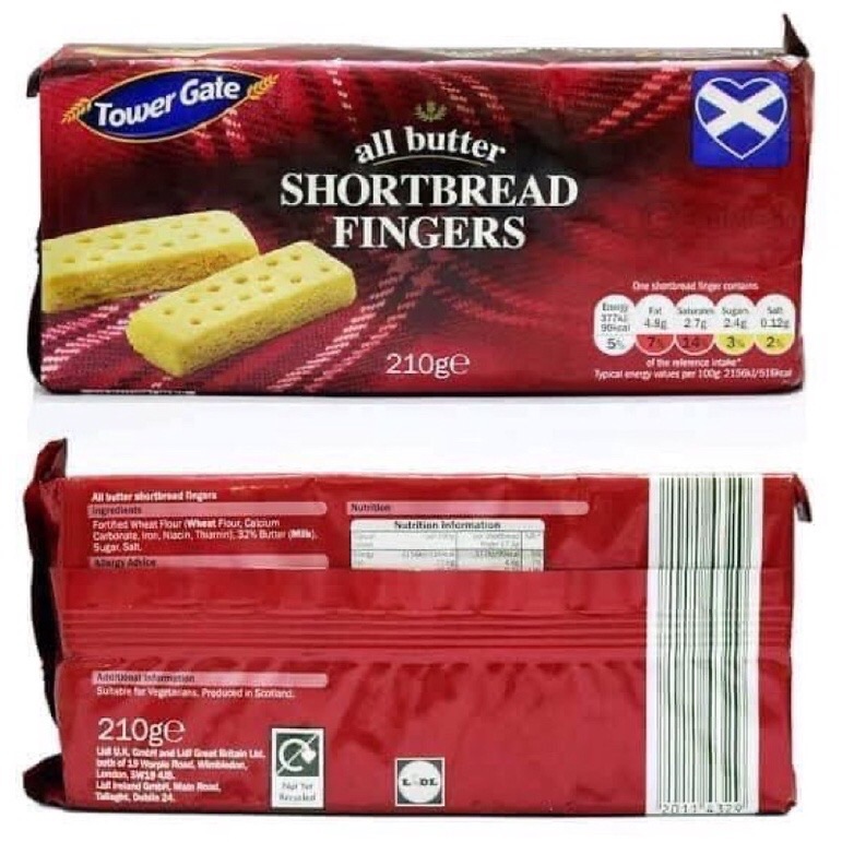 Tower Gate All Butter Shortbread Fingers Biscuits 210g Fr Uk Lazada Ph 8700