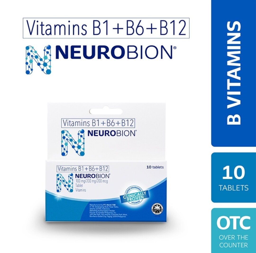 Neurobion B Vitamins (B1+B6+B12) Tablet 10s | Nerve Care | Lazada PH