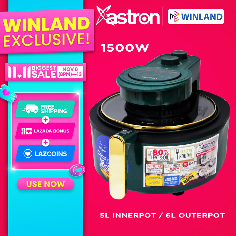 Astron by Winland 5L/6L Turbo Air Fryer 1500W TAF-500M