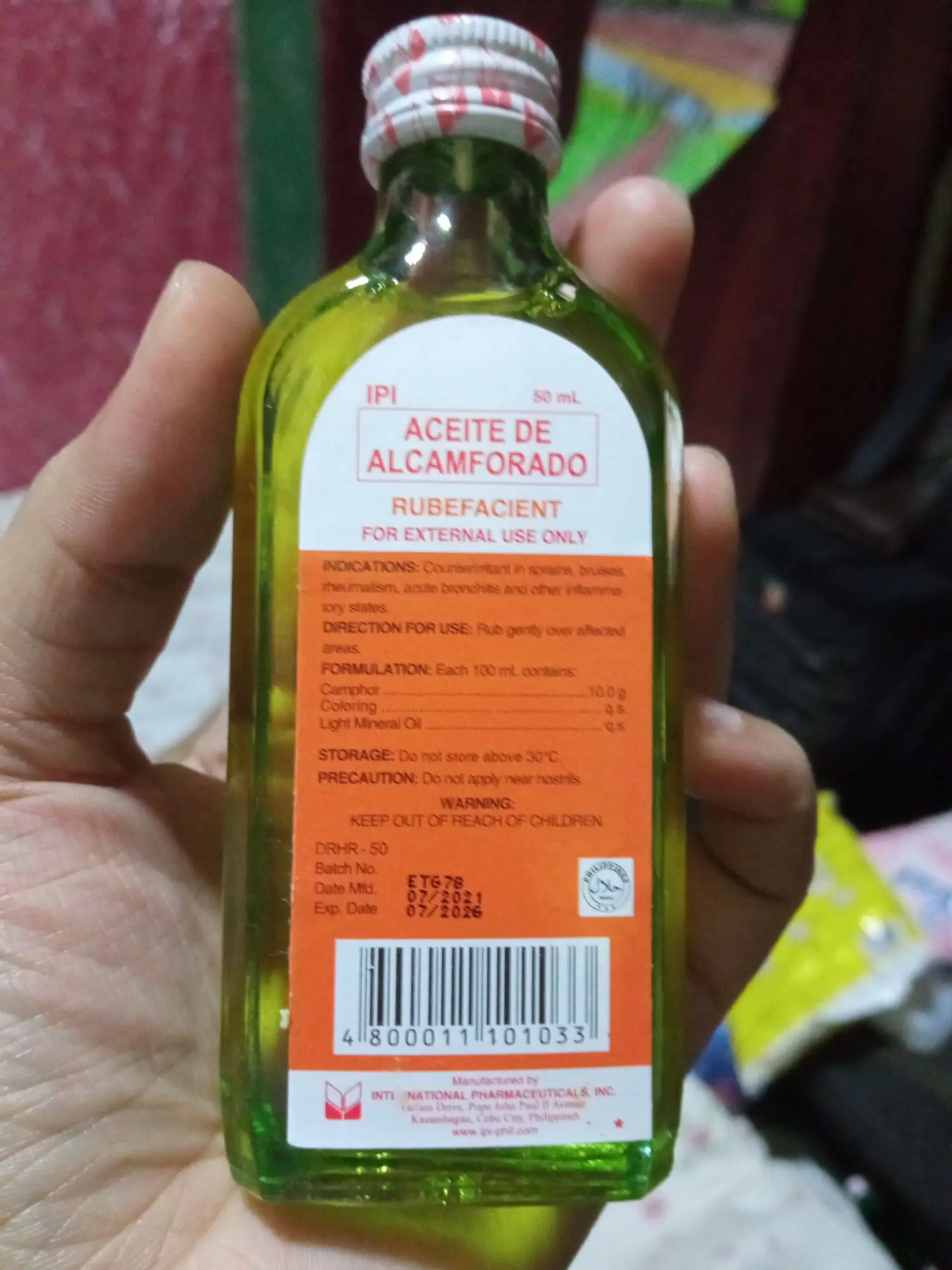 Aceite De Alcamporado 50ml