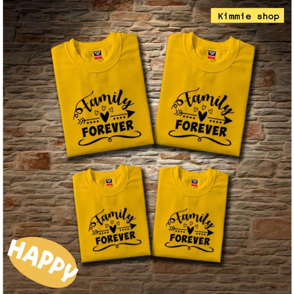 FAMILY FOREVER Apricot (color of the year) T-shirt / shirt / tees ...