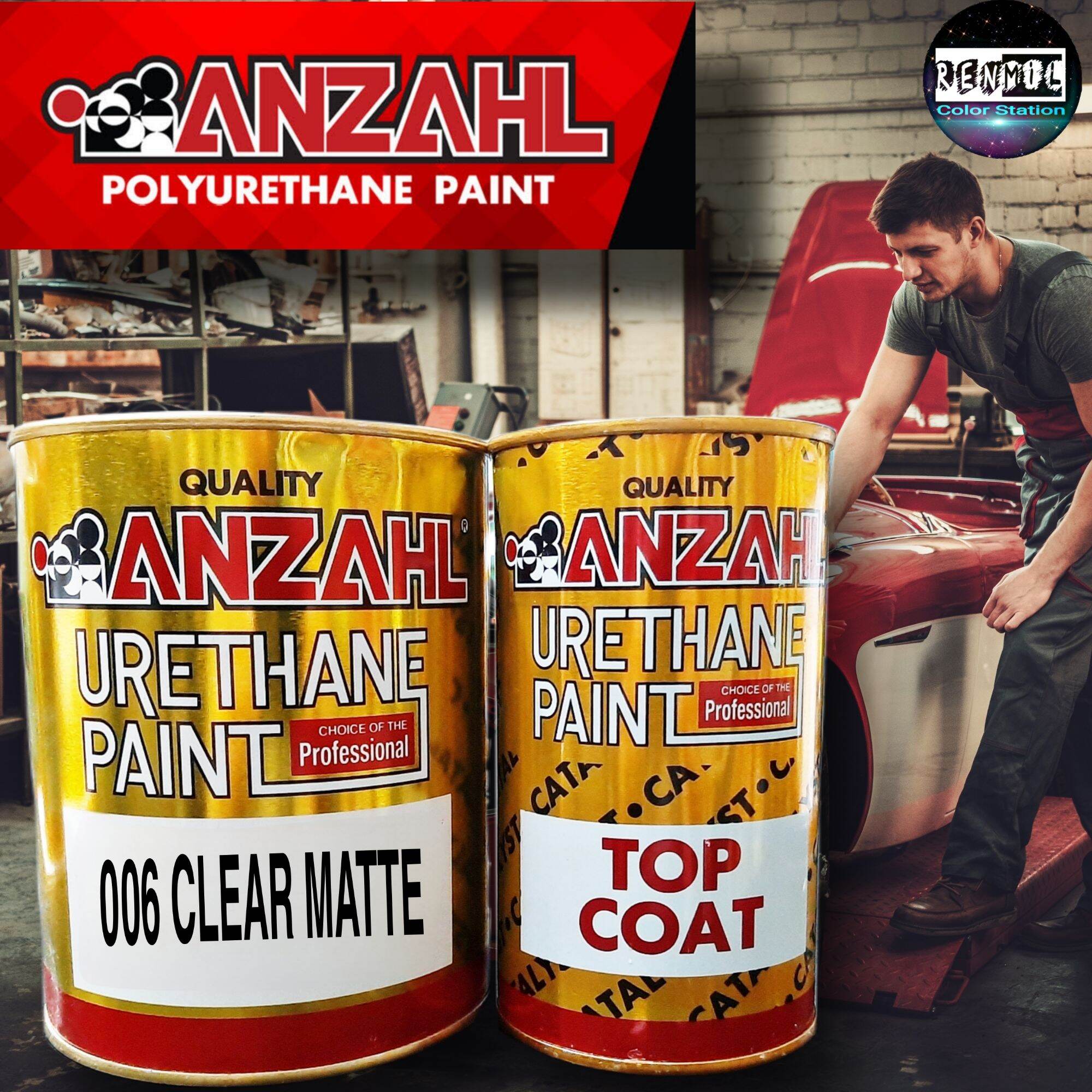 ANZAHL URETHANE CLEAR MATTE TOPCOAT (1 liter with catalyst) Lazada PH