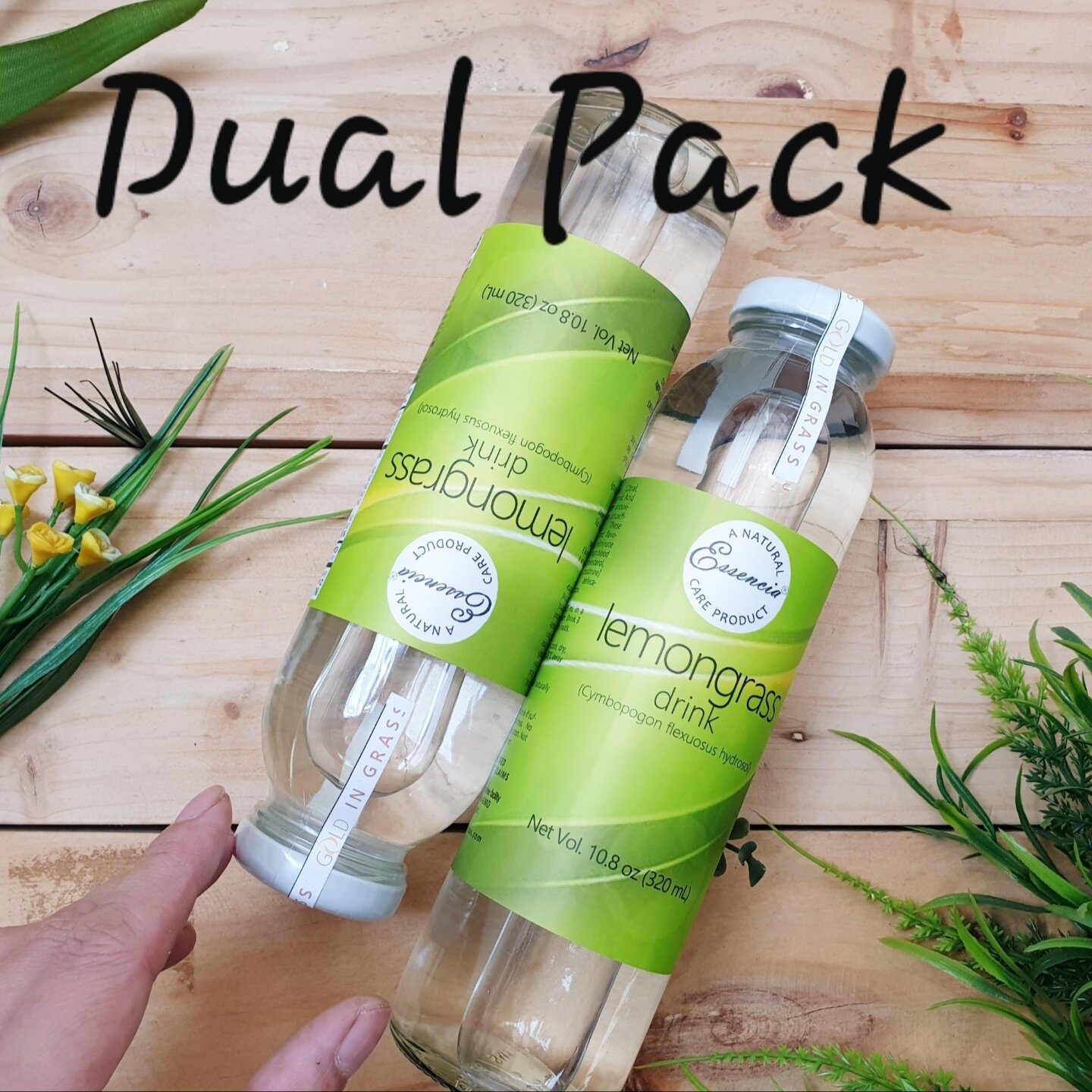 ESSENCIA Lemongrass Drink 320mL 2pcs, CONCENTRATE, invigorates, helps