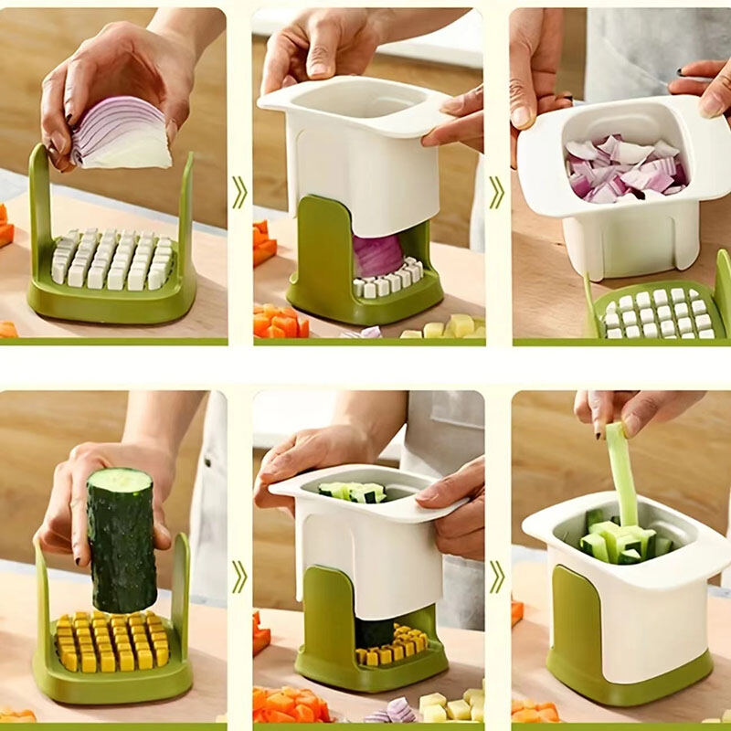 Multifunctional Vegetable Chopper French Fries Cutter Household Hand  Pressure Onion Dicer Cucumber Potato Slicer Kitchen Tools - CJdropshipping