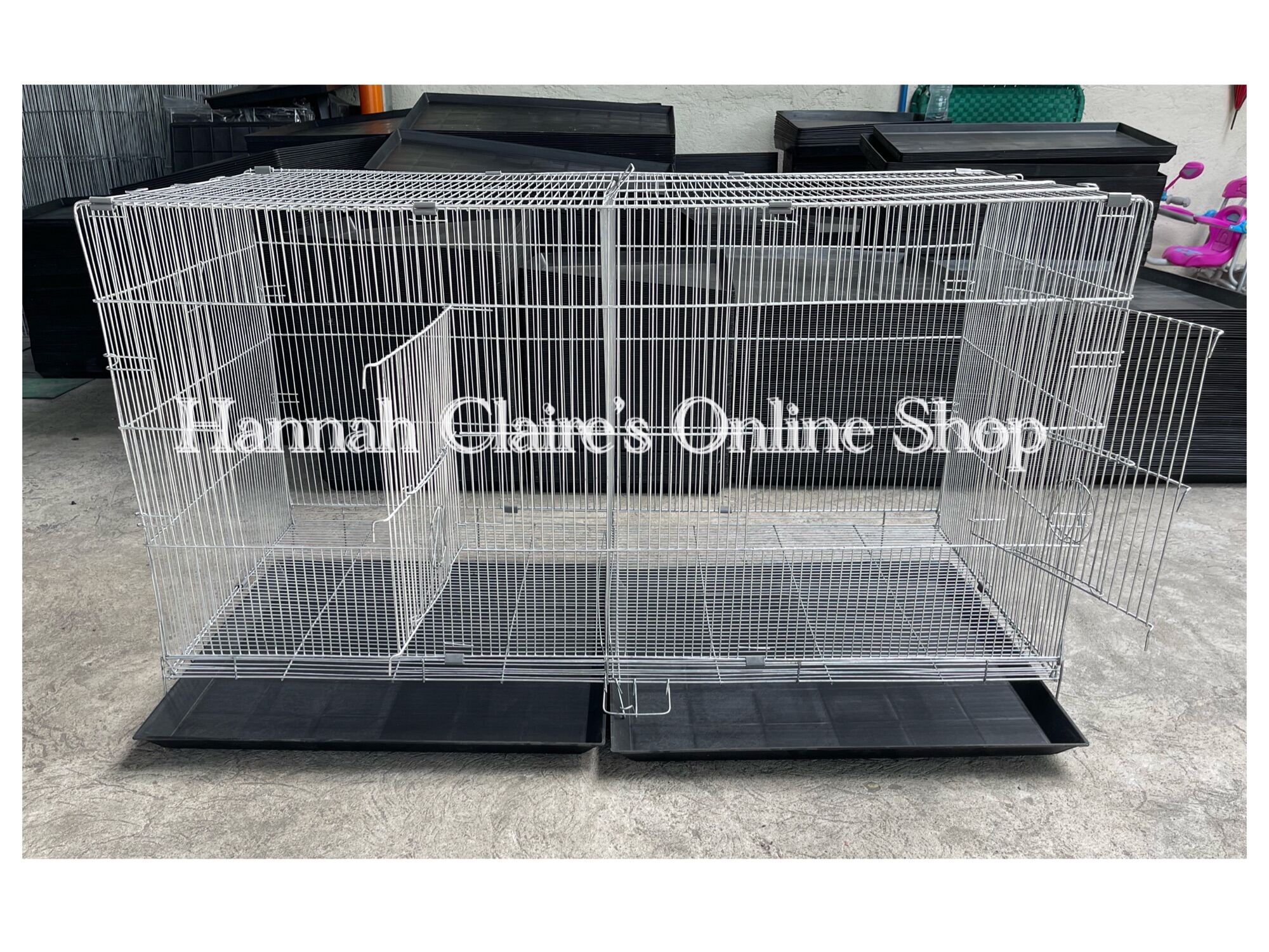 Heavy Duty Collapsible Cage for Birds & Rabbit size 2x2x4 ft. With