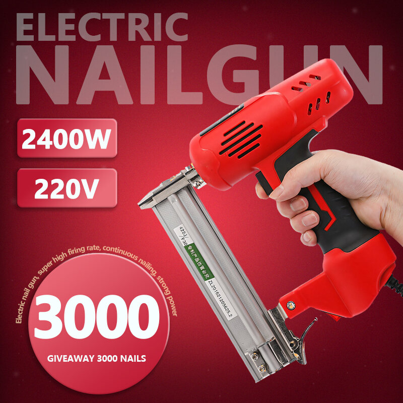 Mitsushi Electric Wood Nail Gun, 2400W, 3000 Nails