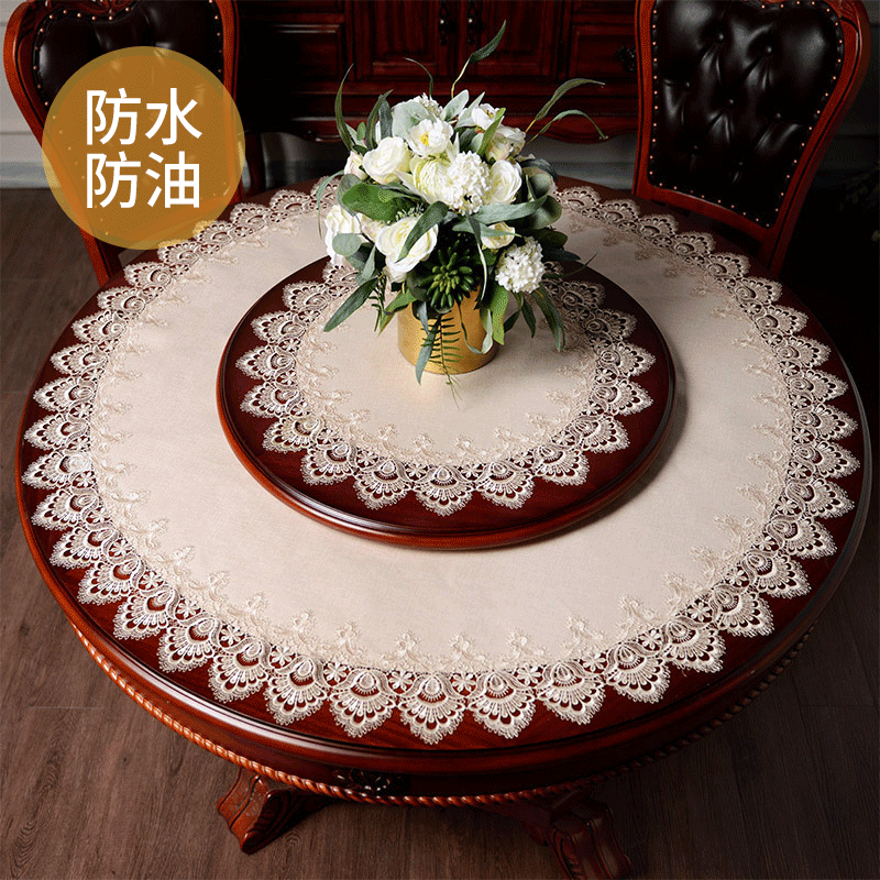 Round coffee table best sale cloth